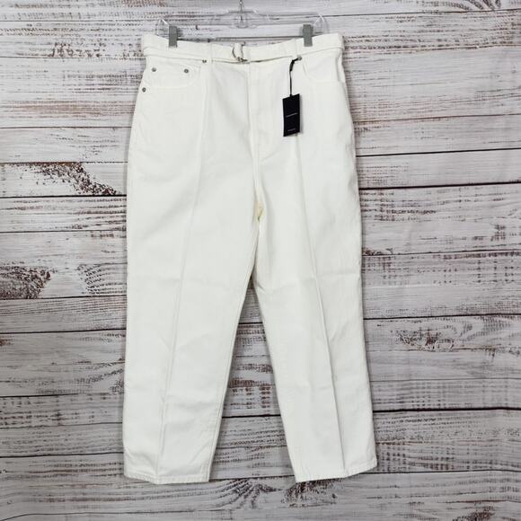 NEW Club Monaco Ecru The Easy Crop Jeans, NWT, Size 31, MSRP $130 - Picture 2 of 11